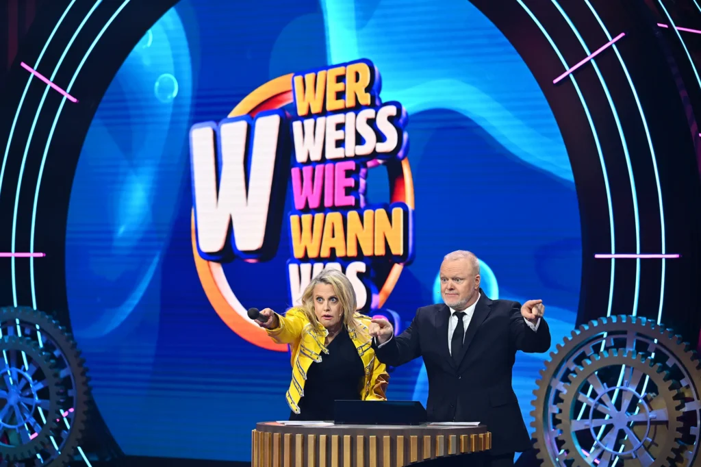 Rateteam im Studio von „Wer weiß wie wann was war?“